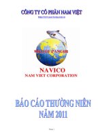 Báo cáo thường niên năm 2011 - Công ty Cổ phần Nam Việt