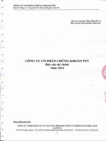Báo cáo tài chính năm 2014 (đã kiểm toán) - Công ty Cổ phần Chứng khoán FPT