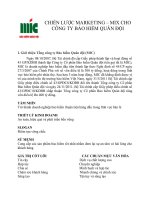 Nghiên cứu chiến lược marketing mix bảo hiểm quân đội