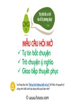 Bộ câu hỏi giao tiếp với người lạ (FUSUSU)