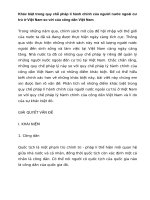 Bài tập nhóm luật Hành chính: Khác biệt trong quy chế pháp lí hành chính của người nước ngoài cư trú ở Việt Nam so với công dân Việt Nam