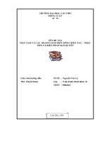 Việt nam và các tranh chấp biển đông thực tiễn và biện pháp giải quyết