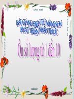 Bài giảng điện tử mầm non lớp Lá đề tài Ôn đếm chữ số từ 1 đến 10