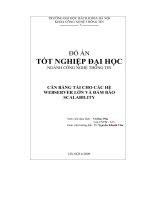 Đề tài cân bằng tải cho các hệ webserver lớn và đảm bảo scalability  đồ án tốt nghiệp