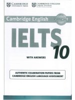 Cambridge ielts 10 reading test
