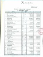 Báo cáo tài chính công ty mẹ quý 1 năm 2011 - Công ty Cổ phần Dịch vụ Ô tô Hàng Xanh
