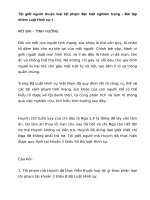 Bài tập nhóm luật Hình sự: Tội giết người thuộc loại tội phạm đặc biệt nghiêm trọng