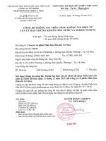 Báo cáo tài chính công ty mẹ năm 2015 (đã kiểm toán) - Công ty Cổ phần Phân bón Dầu khí Cà Mau