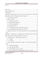 Cộng đồng kinh tế ASEAN và ảnh hưởng của việc gia nhập cộng đồng này tới tình hình thu hút đầu tư trực tiếp nước ngoài từ ASEAN vào việt nam 