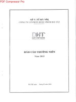 Báo cáo thường niên năm 2015 - Công ty Cổ phần Dược phẩm Hà Tây