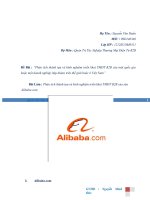 Phân tích thành tựu và kinh nghiệm triển khai Thương mại điện tử b2b của một quốc gia hoặc một doanh nghiệp (tập đoàn) trên thế giới hoặc ở việt nam, liên hệ alibaba