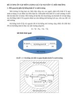 ĐỀ CƯƠNG ÔN TẬP MÔN LƯỢNG GIÁ TÀI NGUYÊN VÀ MÔI TRƯỜNG
