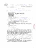 Báo cáo thường niên năm 2014 - Công ty Cổ phần Máy - Thiết bị Dầu khí Đà Nẵng