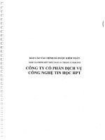 Báo cáo tài chính năm 2015 (đã kiểm toán) - Công ty Cổ phần Dịch vụ Công nghệ Tin học HPT