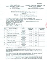 Báo cáo tình hình quản trị công ty - Công ty Cổ phần Phát triển Hạ tầng Kỹ thuật