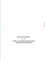 Báo cáo tài chính quý 4 năm 2014 - Công ty Cổ phần Chứng khoán Thành phố Hồ Chí Minh