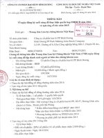 Nghị quyết Hội đồng Quản trị - Công ty Cổ phần Bao bì PP Bình Dương