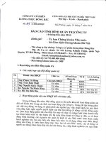 Báo cáo tình hình quản trị công ty - Công ty Cổ phần Lương thực Đông Bắc