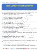 125 câu lý thuyết luyện thi THPT quốc gia môn Vật Lý