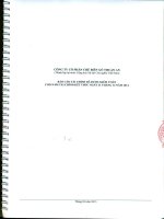 Báo cáo tài chính năm 2014 (đã kiểm toán) - Công ty Cổ phần Chế biến Gỗ Thuận An