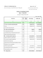 Báo cáo tài chính quý 1 năm 2015 - Công ty Cổ phần DIC số 4