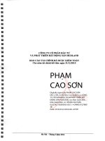 Báo cáo tài chính năm 2015 (đã kiểm toán) - Công ty Cổ phần Đầu tư và Phát triển Bất động sản HUDLAND