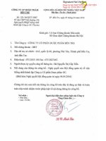 Nghị quyết Hội đồng Quản trị - Công ty Cổ phần Dược phẩm Bến Tre