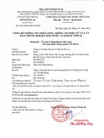 Báo cáo tình hình quản trị công ty - Công ty Cổ phần Vận tải và Xếp dỡ Hải An