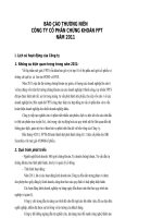 Báo cáo thường niên năm 2010 - Công ty Cổ phần Chứng khoán FPT