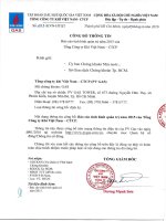 Báo cáo tình hình quản trị công ty - Tổng Công ty Khí Việt Nam-CTCP