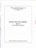 Báo cáo tài chính công ty mẹ quý 4 năm 2015 - Công ty Cổ phần Nông dược H.A.I