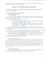 Báo cáo thường niên năm 2009 - Công ty Cổ phần Khoáng sản và Xây dựng Bình Dương