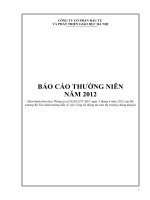 Báo cáo thường niên năm 2012 - Công ty Cổ phần Đầu tư và Phát triển giáo dục Hà Nội