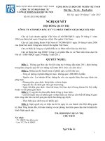 Nghị quyết Hội đồng Quản trị ngày 29-07-2011 - Công ty Cổ phần Đầu tư và Phát triển giáo dục Hà Nội