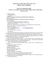 Báo cáo thường niên năm 2013 - Công ty Cổ phần Xây dựng Giao thông Thừa Thiên Huế