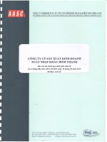 Báo cáo tài chính hợp nhất quý 2 năm 2015 (đã soát xét) - Công ty Cổ phần Sản xuất Kinh doanh Xuất nhập khẩu Bình Thạnh