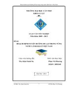 Hoạch định tuyến đường đi lại trong vùng nước lãnh hải ở VN