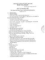 Báo cáo thường niên năm 2014 - Công ty cổ phần Thủy điện Hương Sơn