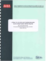 Báo cáo tài chính hợp nhất năm 2015 (đã kiểm toán) - Công ty Cổ phần Sản xuất Kinh doanh Xuất nhập khẩu Bình Thạnh