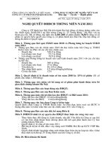 Nghị quyết đại hội cổ đông ngày 30-03-2011 - Công ty Cổ phần Bánh kẹo Hải Hà