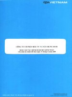 Báo cáo tài chính hợp nhất năm 2009 (đã kiểm toán) - Công ty Cổ phần Đầu tư và Xây dựng HUD1