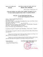 Nghị quyết Đại hội cổ đông thường niên - Công ty Cổ phần Đông Hải Bến Tre