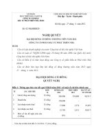 Nghị quyết Đại hội cổ đông thường niên năm 2012 - CTCP Đầu tư Phát triển nhà HUD2