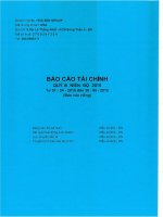 Báo cáo tài chính công ty mẹ quý 3 năm 2015 - Công ty Cổ phần Tập đoàn Hoa Sen
