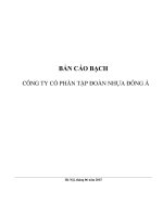 Bản cáo bạch năm 2015 - Công ty Cổ phần Tập đoàn Nhựa Đông Á