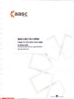 Báo cáo tài chính năm 2014 (đã kiểm toán) - Công ty cổ phần Thủy điện Hương Sơn