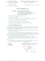 Báo cáo tài chính quý 1 năm 2015 - Công ty Cổ phần Chứng khoán Hải Phòng