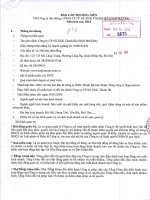 Báo cáo thường niên năm 2015 - Công ty cổ phần Sản xuất - Xuất nhập khẩu Thanh Hà