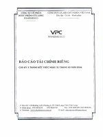 Báo cáo tài chính công ty mẹ quý 1 năm 2016 - Công ty Cổ phần Dược phẩm Cửu Long