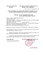 Báo cáo tài chính năm 2015 (đã kiểm toán) - Công ty Cổ phần Đông Hải Bến Tre